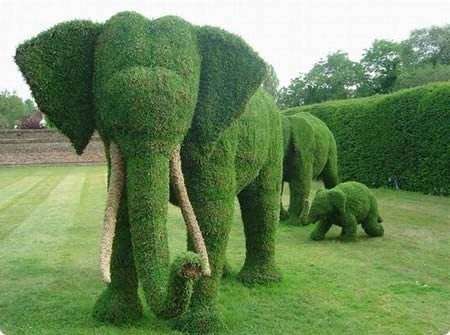 仿真动物绿植雕塑